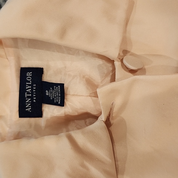 Ann Taylor Silk Petite Peach Dress Suit - Picture 12 of 16